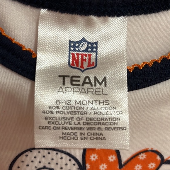 Broncos long sleeve girls onesie - Picture 3 of 6